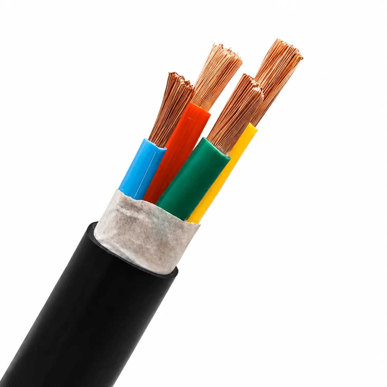 Zhejiang Hongce YC heavy-duty rubber flexible cable, 450/750V rated, designed for portable electrical equipment, industrial machinery, and mining tools.