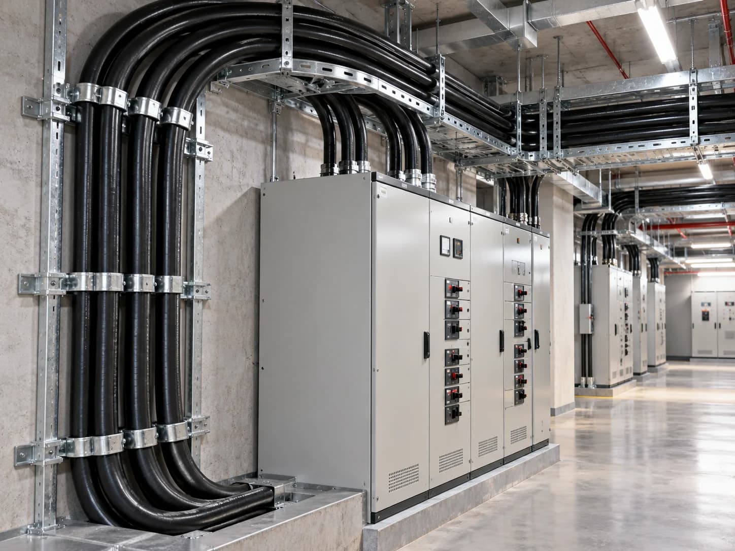 Hongce Cable YJLV32 Steel Wire Armored Power Cable Building Electrical Distribution Room Installation Application