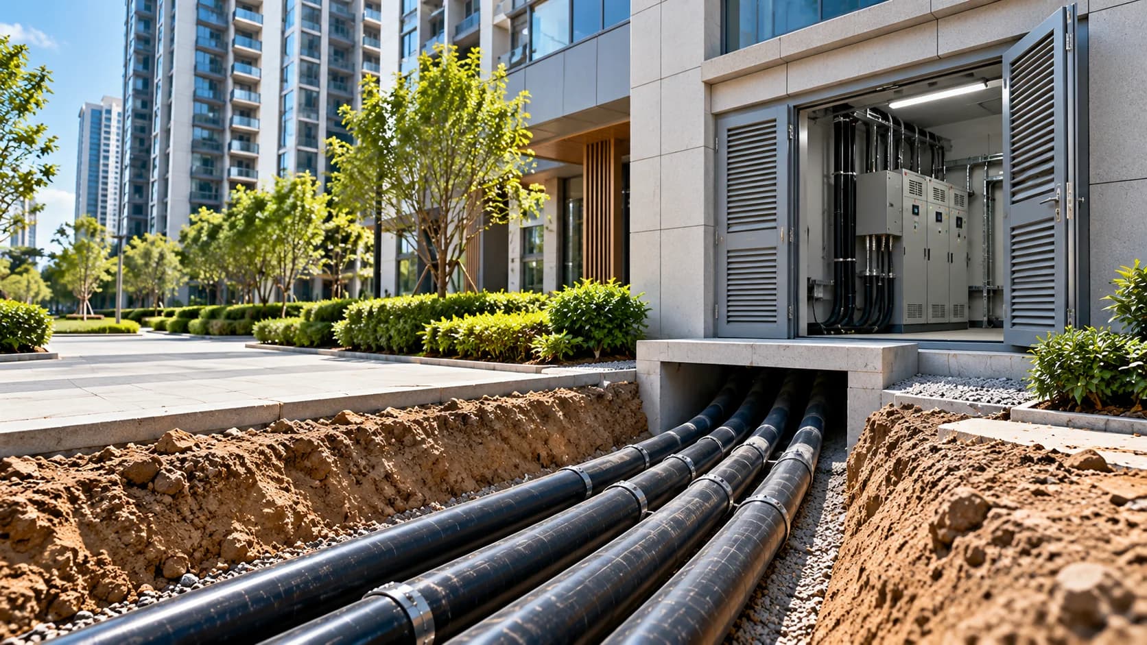 Hongce Cable YJLV22 steel tape armored PVC sheathed power cable for commercial building underground power distribution systems