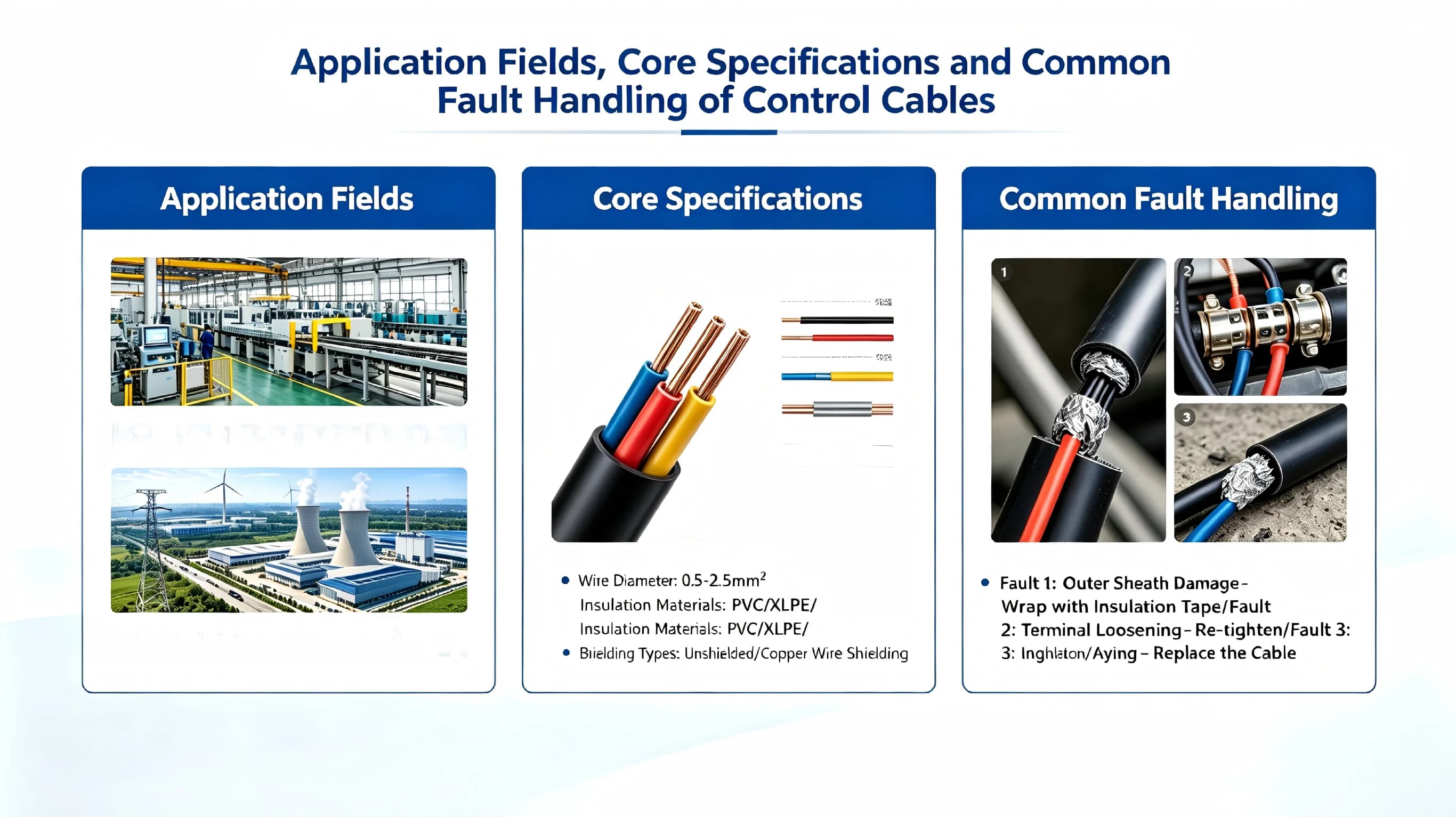 Control cable guide — GB/T 9330 control cable applications and specifications