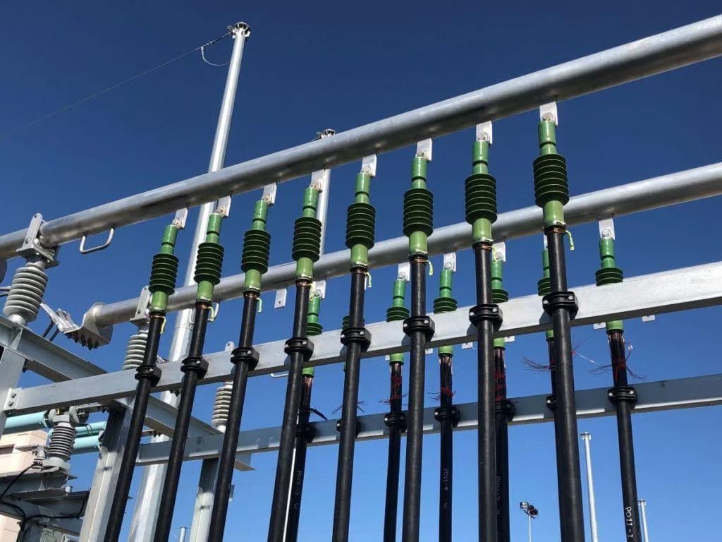 High voltage power cables connecting substations and transmission equipment to support reliable power transfer and grid network operation.
