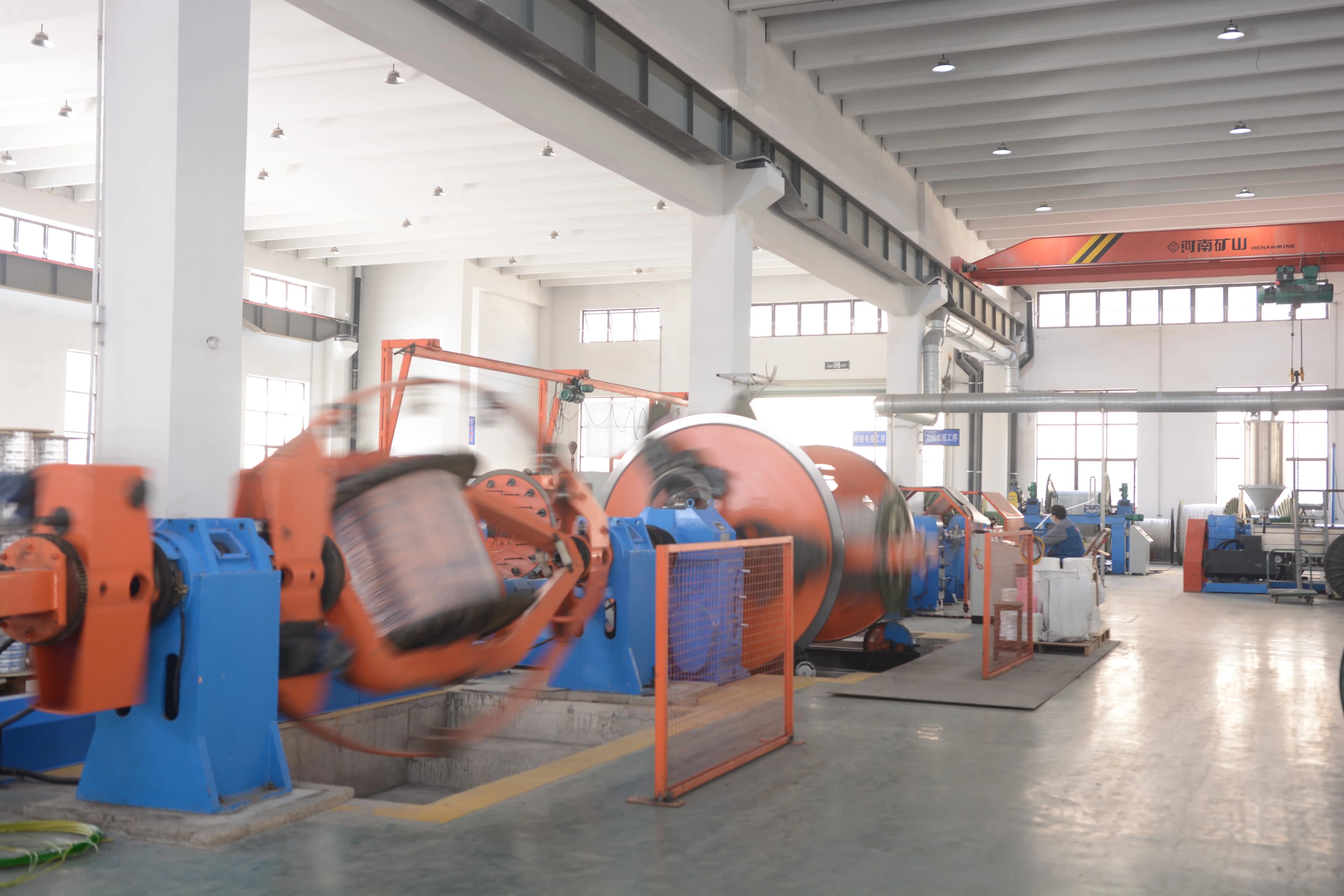 Heavy-duty drum twister cabling line for multi-core medium voltage power cable - Hongce Cable