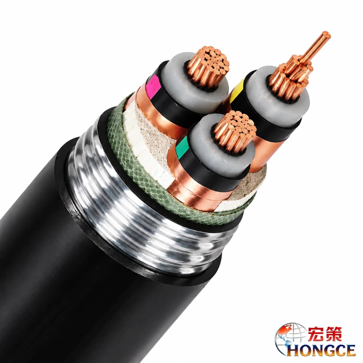 Zhejiang Hongce YJLW03 high voltage copper conductor power cable